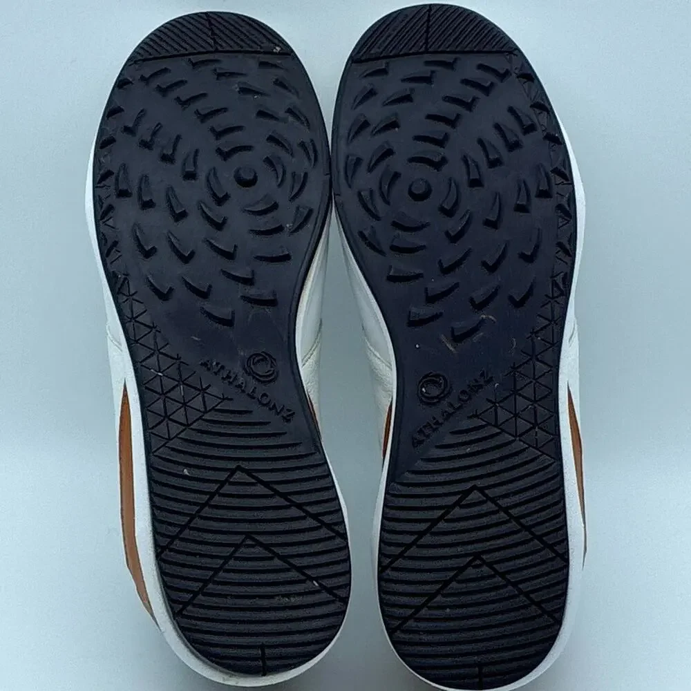 Athalonz EnVe Golf Shoes Mens 11.5 White Tan Preppy Outdoors Summer